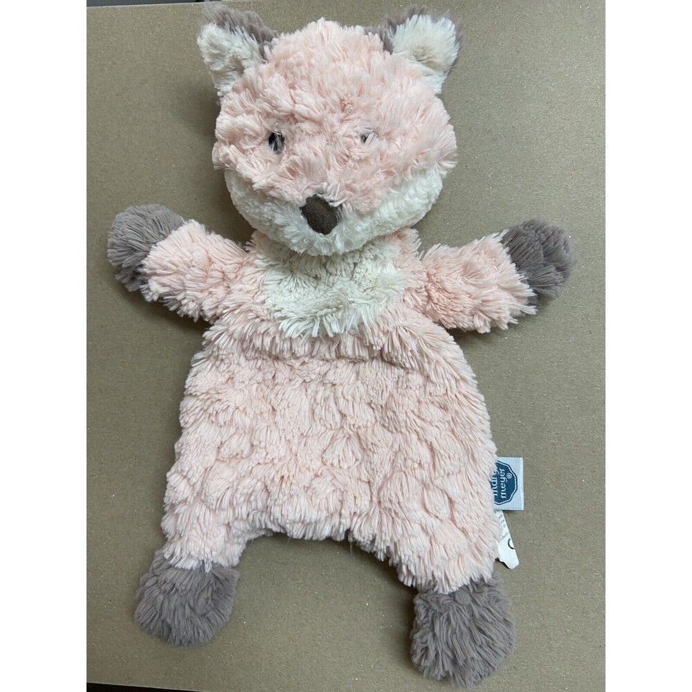Mary Meyer Pink Fox Bean Bag Lovey Plush Gray Paws Sewn in Nose Baby - Picture 5 of 5